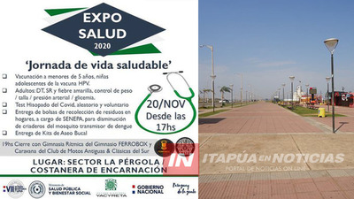 GRAN EXPO SALUD ESTE VIERNES 20 EN LA COSTANERA SECTOR SAN JOSÉ DE ENCARNACIÓN