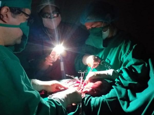 Cesárea a la luz de linternas en hospital de Caaguazú
