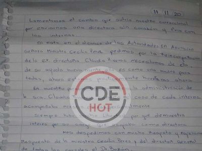 "Perdió a su bebé del susto", dice una carta
