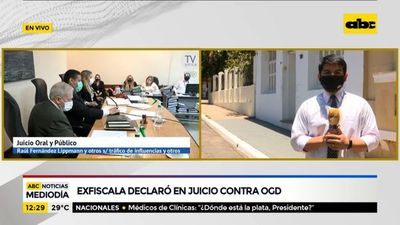 Exfiscala declaró en juicio oral contra Óscar González Daher - ABC Noticias - ABC Color