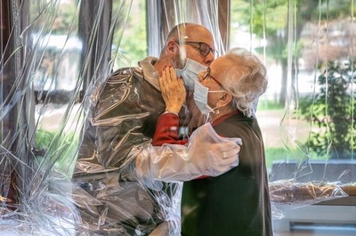 Con una habitación de los abrazos, abuelitos se reencuentran con sus seres amados sin temor al contagio - Megacadena — Últimas Noticias de Paraguay