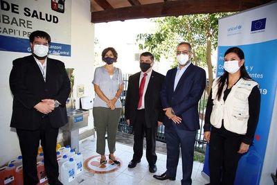 Unicef entregó lavatorios e insumos para unidades de salud - Nacionales - ABC Color