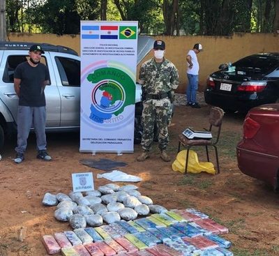 Brasileño recién salido de la cárcel cae con más de 40 kilos de marihuana en el Puente de la Amistad