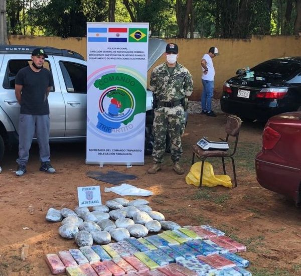 Brasileño recién salido de la cárcel cae con más de 40 kilos de marihuana en el Puente de la Amistad