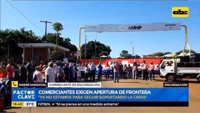 Comerciantes de Encarnación siguen sin recibir respuesta favorable del Gobierno - Factor Clave - ABC Color