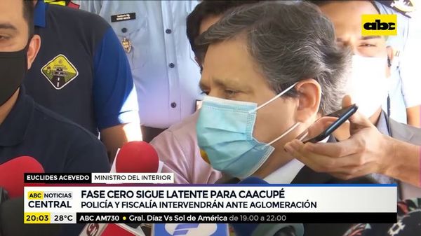 Policía intervendrá ante aglomeración en Caacupé - ABC Noticias - ABC Color