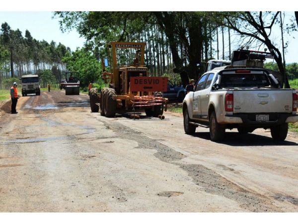 En marcha el asfaltado de la Ruta de la Caña en Guairá