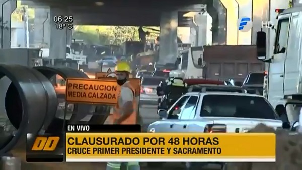 Clausuran por 48 horas cruce de Primer Presidente y Sacramento