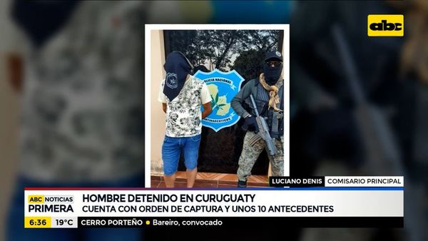 Detienen en Curuguaty a hombre con 10 antecedentes - ABC Noticias - ABC Color