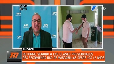 OPS recomienda regreso a clases presenciales en instituciones