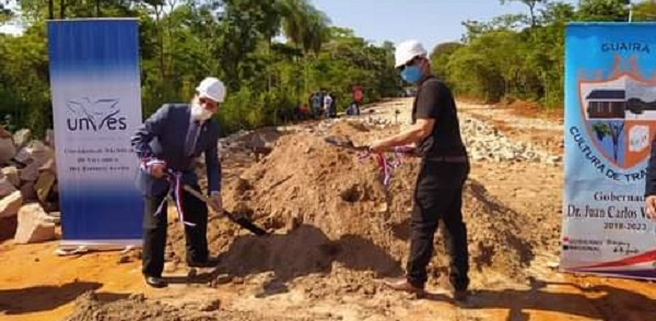 Villarrica: Realizan palada inicial del tramo Tapé Pytã - Noticiero Paraguay