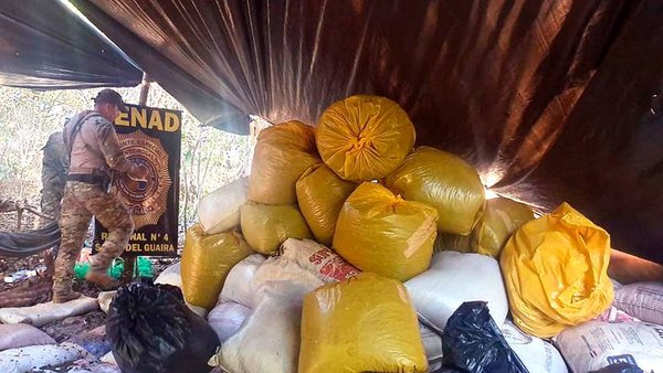 Incautan cargamento de marihuana valuado en más de un millón de dólares en Canindeyú