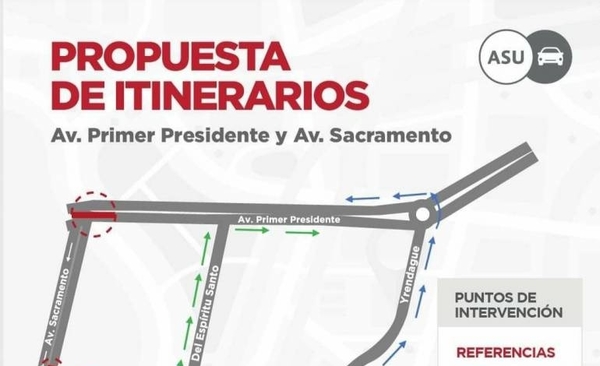 HOY / Tránsito cerrado en Primer Presidente y Sacramento
