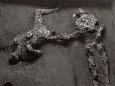 Hallan en Pompeya los restos de dos víctimas de erupción del año 79 d. C.