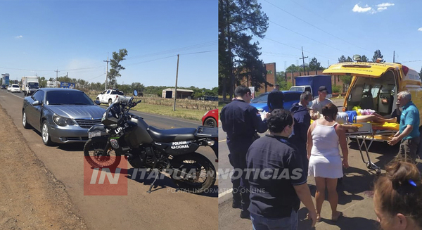 MOTOCICLISTA LESIONADO TRAS ACCIDENTE SOBRE RUTA N° 6.