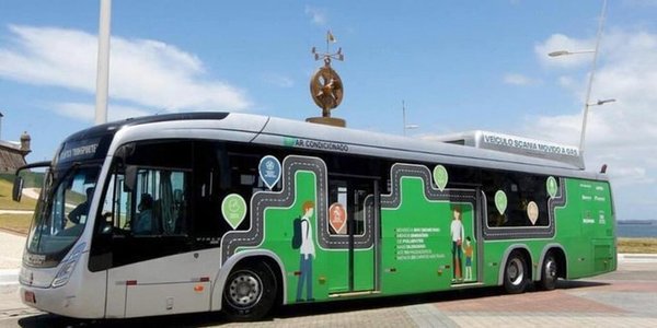Itaipú y su bus movido con biometano, con cero nivel de contaminación - ADN Paraguayo