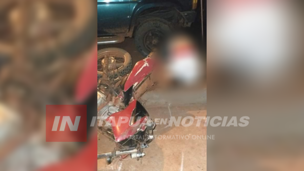 MOTOCICLISTA FALLECIÓ EN ITAPÚA POTY.