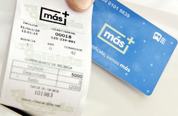 Billetaje electrónico: prometen abastecer con 250.000 tarjetas “Más” - Nacionales - ABC Color