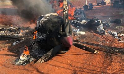 Confirman que avioneta incinerada transportaba cocaína
