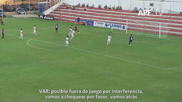 Así el VAR observó la posición de Haedo y validó el gol de Cerro