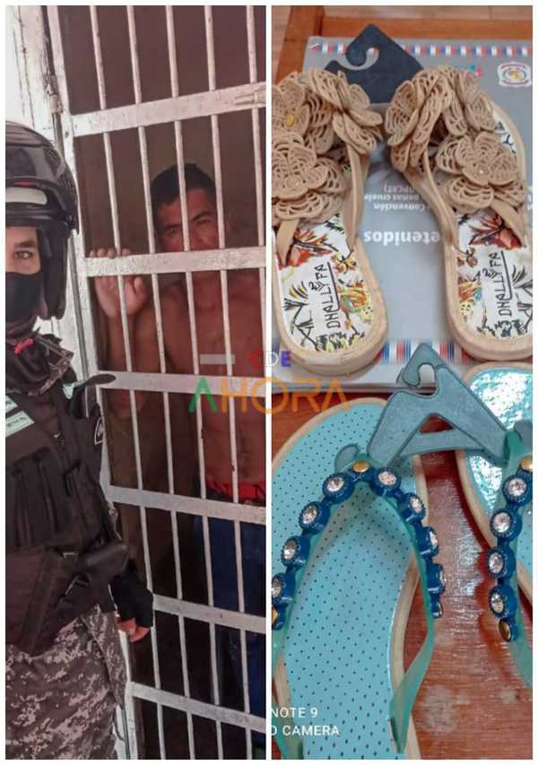 Detiene a un HOMBRE por ROBAR dos pares de ZAPATILLAS