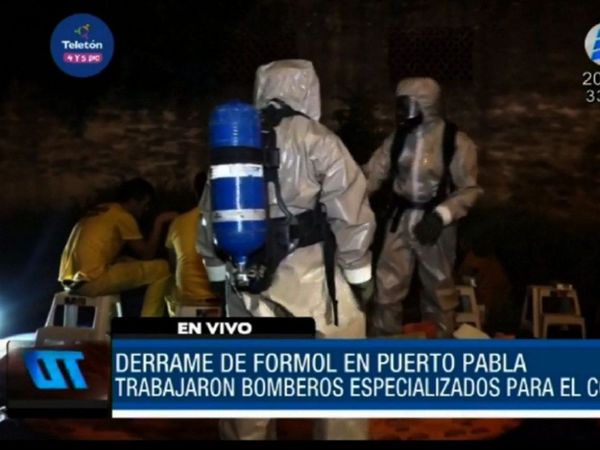 Lambareños avisaron derrame de formol