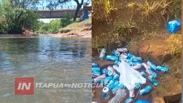BASURA Y ABANDONO DEL ARROYO UBICADO EN EDELIRA KM 40
