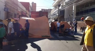 'Será un día bastante pesado': Varias calles bloqueadas en Asunción por marcha campesina