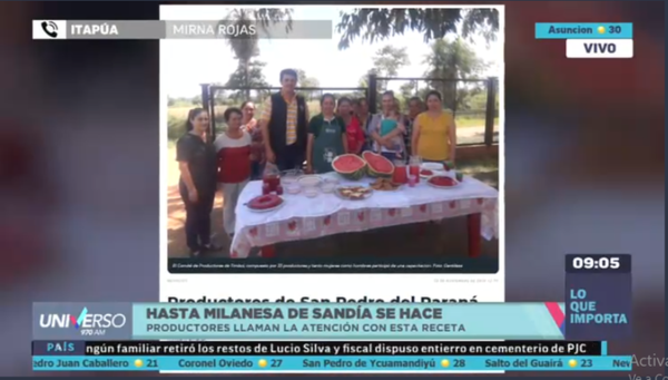 HOY / Mirna Rojas, sobre la novedosa milanesa de sandía
