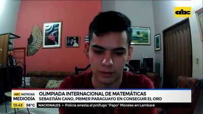Sebastián Cano, el primer paraguayo en conseguir el oro en las Olimpiadas de Matemáticas - ABC Noticias - ABC Color