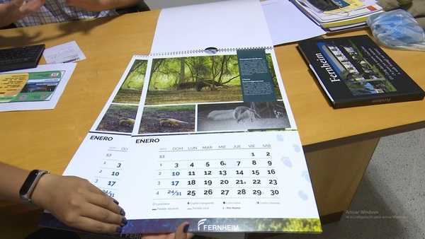 Arman calendario con temática faunística