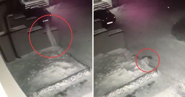 Captan infartante caída desde 4º piso de niña sobre nieve | Noticias Paraguay