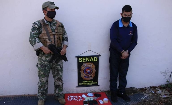 HOY / Usó su ruta de trabajo para entregar droga: Delivery fue detenido por la Senad