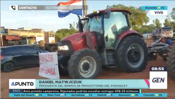 HOY / Tractorazo de productores de Itapúa, ante reclamos del campo que no son atendidos