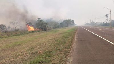 Fuego avanza sin tregua en isla Yacyretá - Nacionales - ABC Color