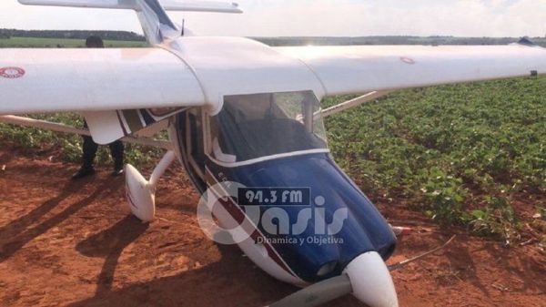 Hallan avioneta abandonada con daños materiales en Tavapy