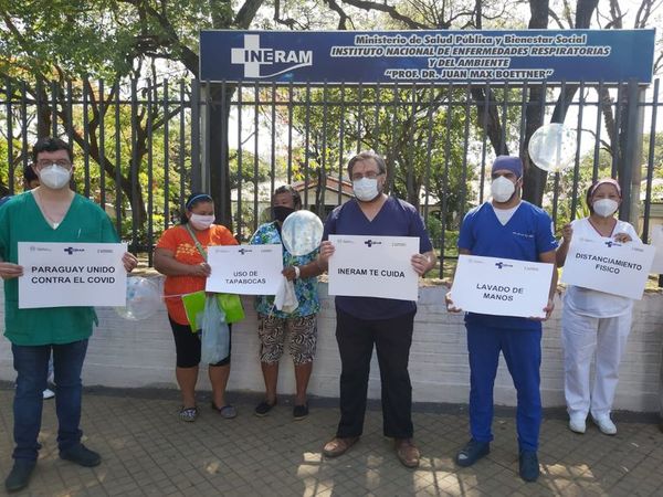 Médicos del Ineram se manifiestan para pedir conciencia ciudadana - Nacionales - ABC Color