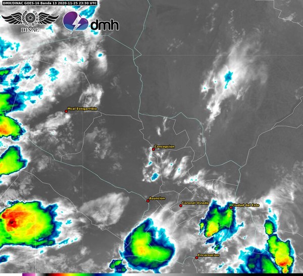 Emiten alerta meteorológica para cinco departamentos  - Nacionales - ABC Color