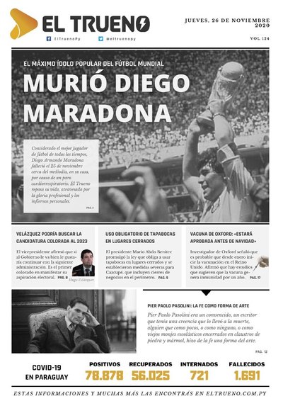 E-paper 26 de Noviembre 2020 - El Trueno