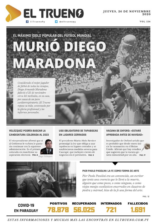 E-paper 26 de Noviembre 2020 - El Trueno