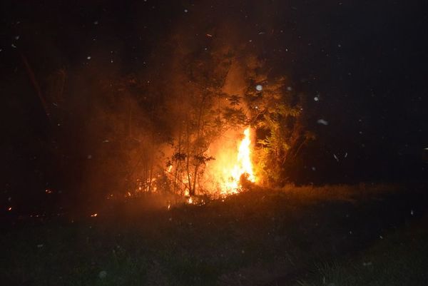 Incendios ponen en jaque a varios puntos en los alrededores de Encarnación - Nacionales - ABC Color