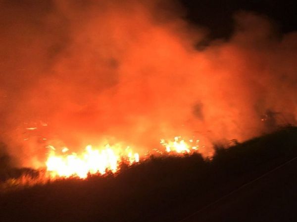 Voraces incendios se registran en tres departamentos del interior
