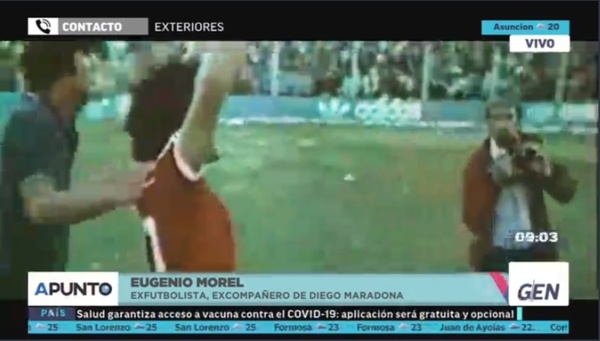 HOY / Eugenio Morel, excompañero de Diego Armando Maradona en Argentinos Juniors
