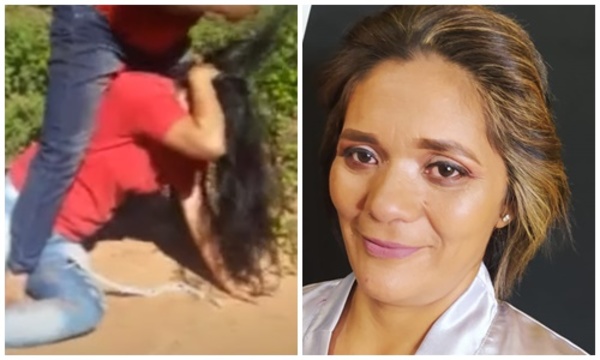 Le regalaron un cambio de look a la mujer que fue atacada por su supuesta rival
