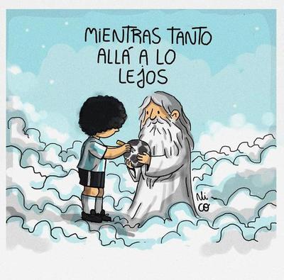 Con estos significativos dibujos, el mundo del arte también dijo adiós a Maradona - Megacadena — Últimas Noticias de Paraguay