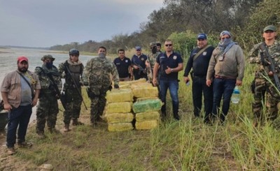 Fueron a controlar que no pesquen y encontraron 1.200 kg de marihuana
