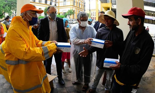 Entregan 3.000 tapabocas a campesinos apostados en Asunción