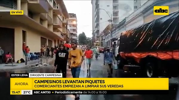 Campesinos levantan movilizaciones en Asunción - Ensiestados - ABC Color