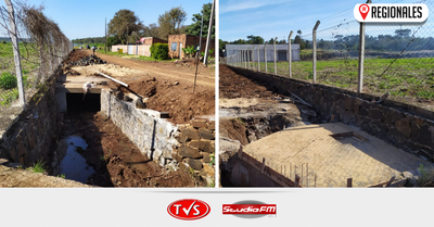 VERIFICAN EJECUCIÓN DE OBRAS DE CANALIZACIÓN EN SAN JUAN DEL PARANÁ
