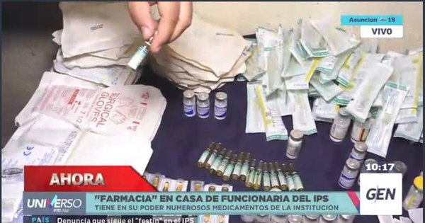 La Nación / Constatan farmacia clandestina en casa de funcionaria del IPS